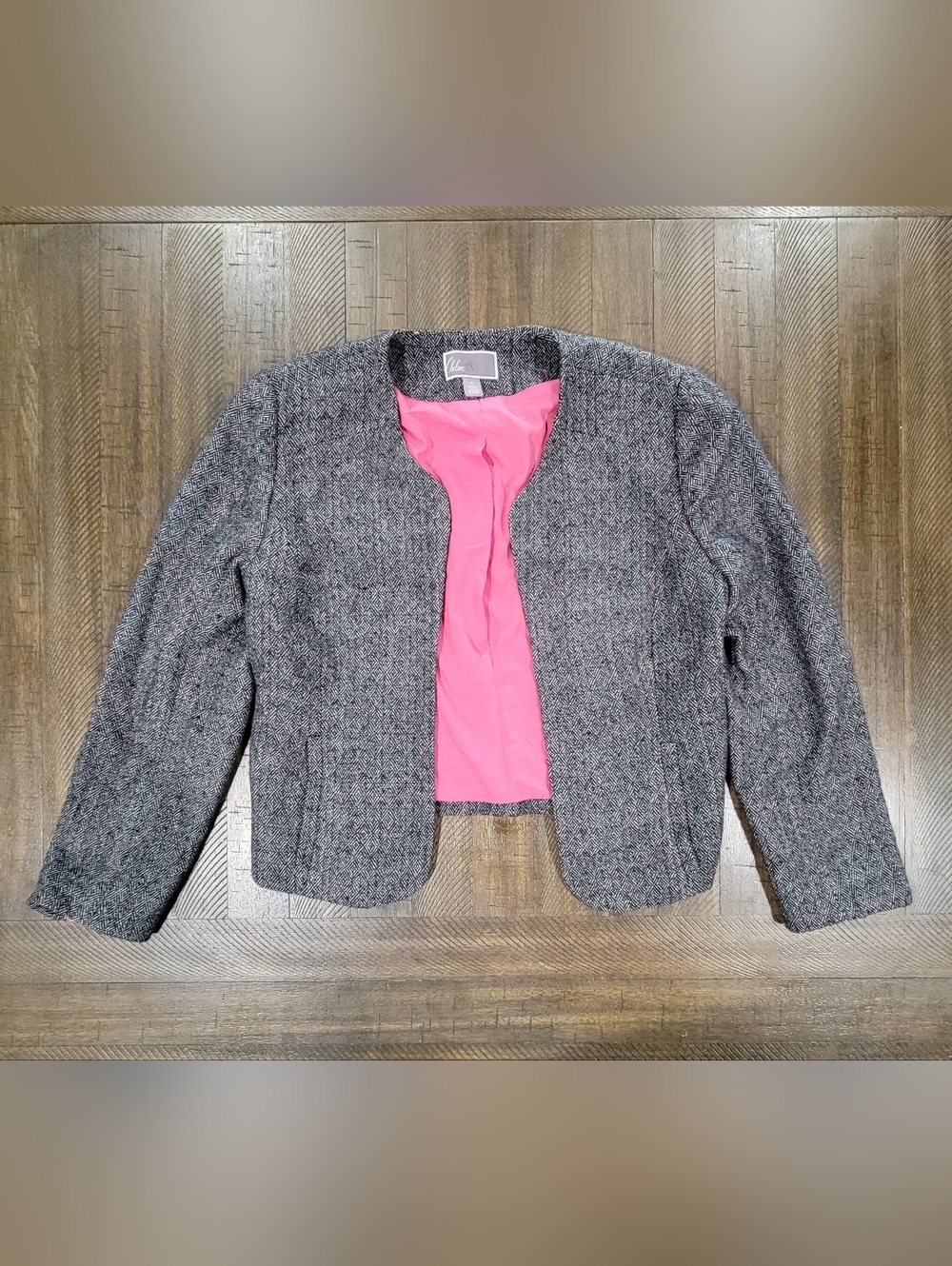 Chelsea 28 Wool Blended Open Chest Womens Medium Blazer Jacket